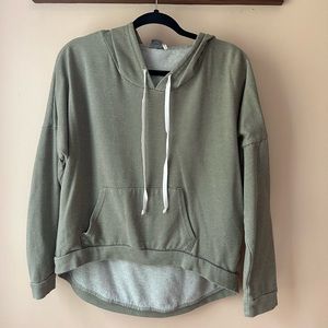 Lightweight green hoodie